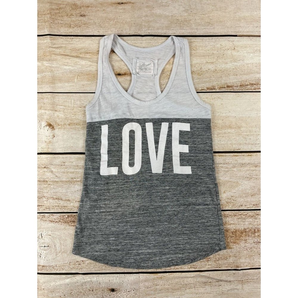 Reflex Women Size Small Love Theme Casual Lounge Tank Top
